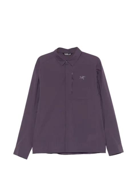logo-embroidered zip-pocket shirt jacket by ARC'TERYX