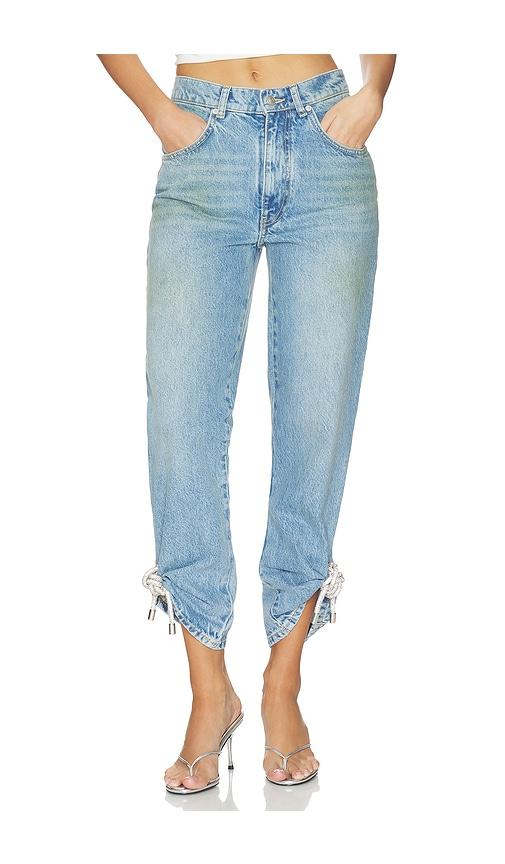 AREA Crystal Knot Jean in Blue by AREA