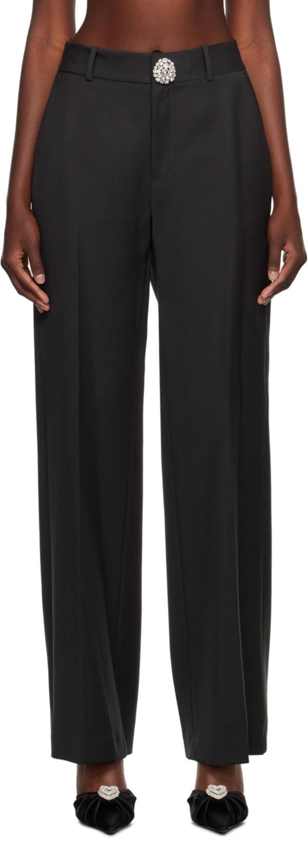 Black Slit Trousers by AREA