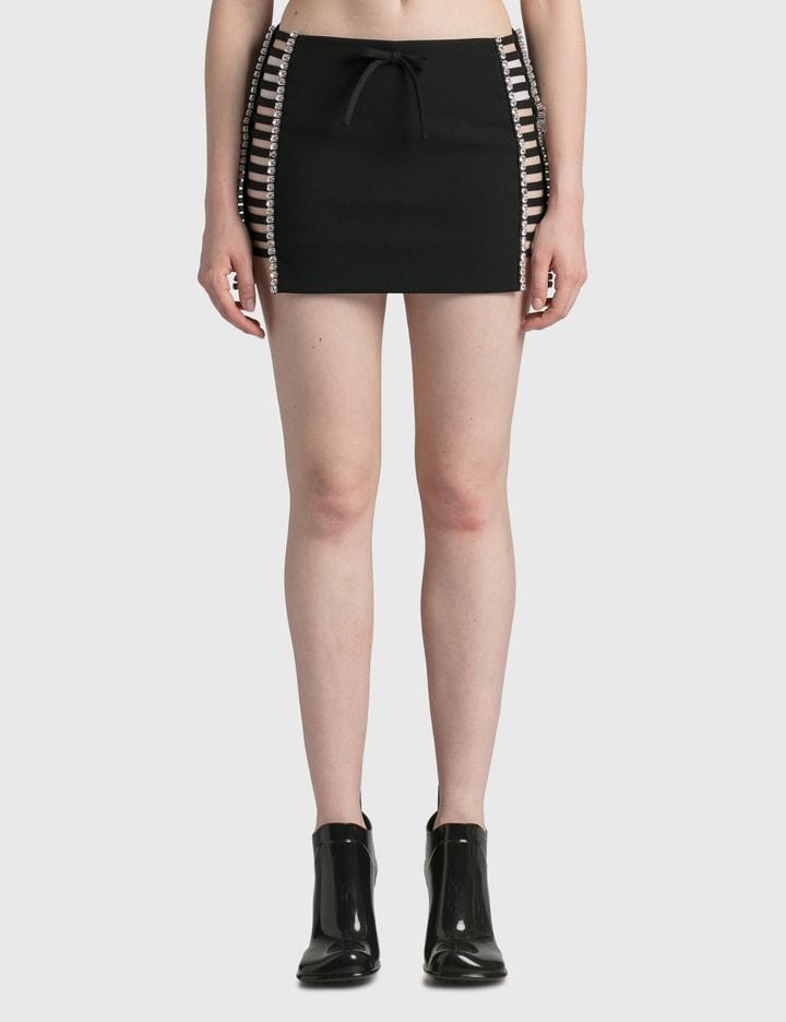 Cage Strap Mini Skirt by AREA
