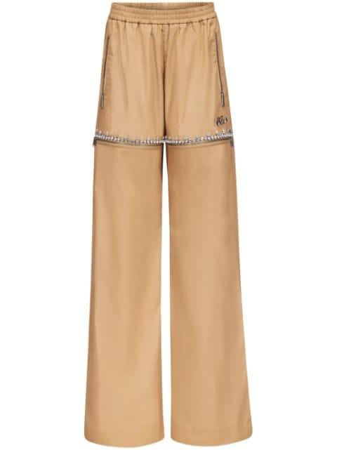 Crystal Slit track pants by AREA