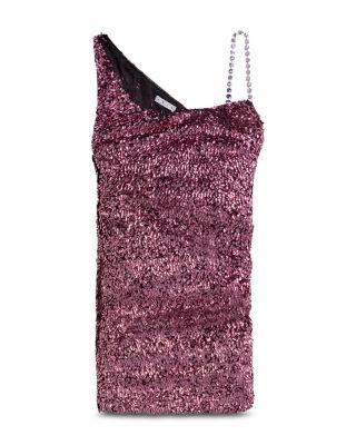 Crystal Strap Embellished Mini Dress by AREA