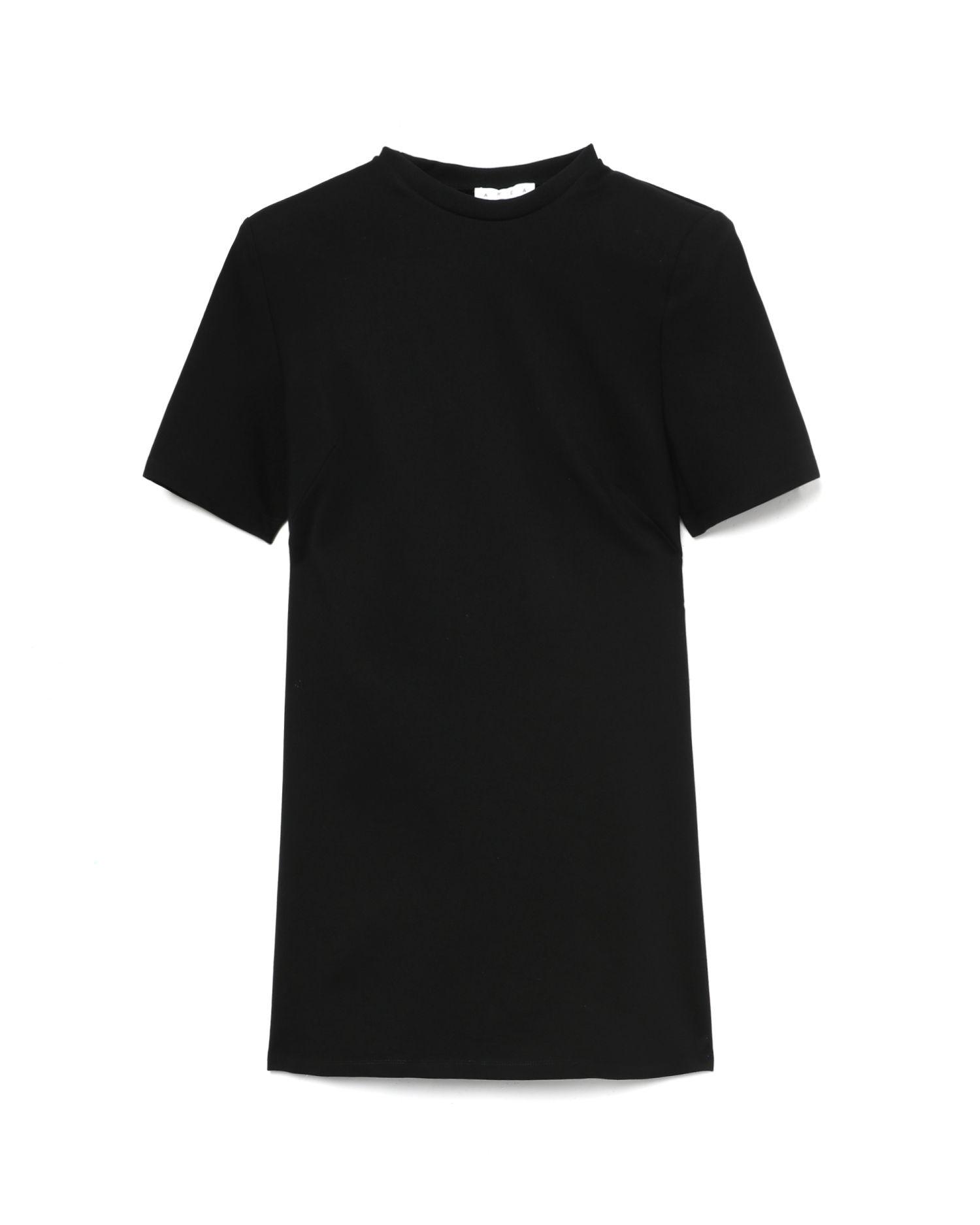 Crystal embellished slit T-shirt dress by AREA