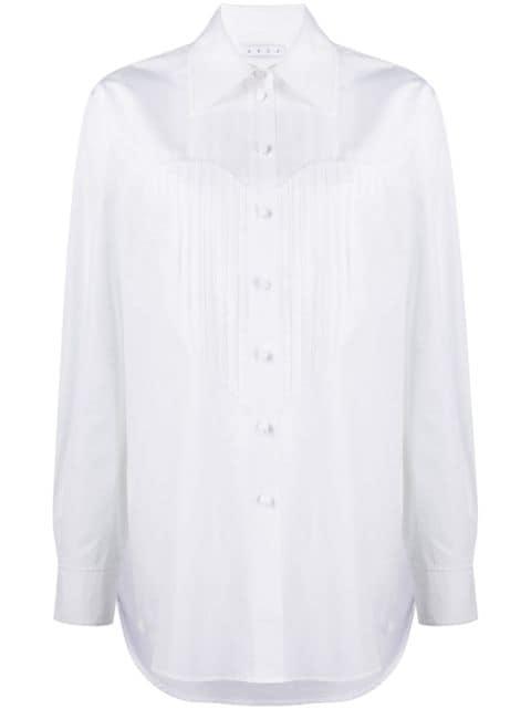 Heart-Bib Tuxedo cotton shirt by AREA