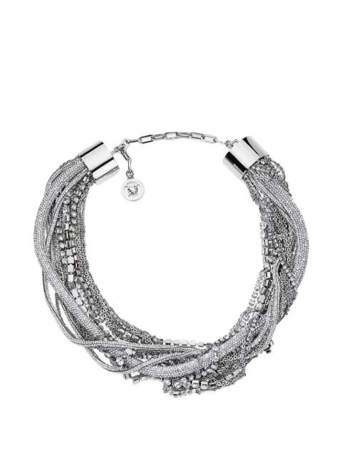 Messy Chain crystal-embellished necklace by AREA