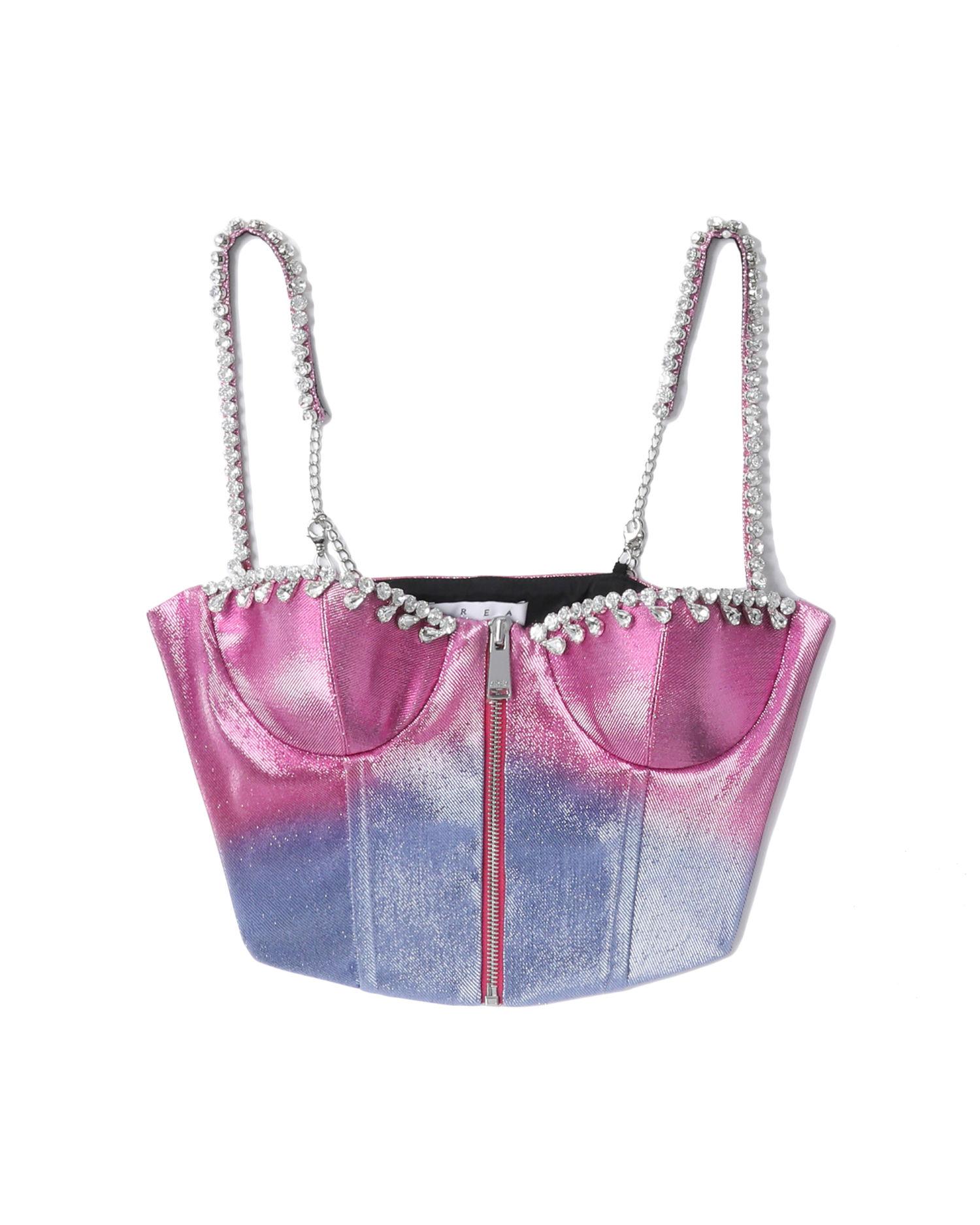 Ombre crystal bustier by AREA