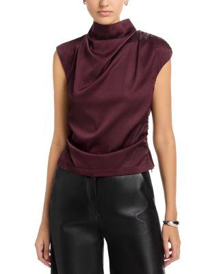 Avery Satin Top by AREA STARS