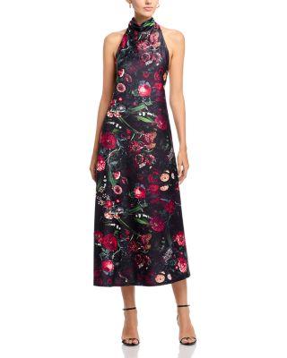 Halter Midi Jersey Dress by AREA STARS