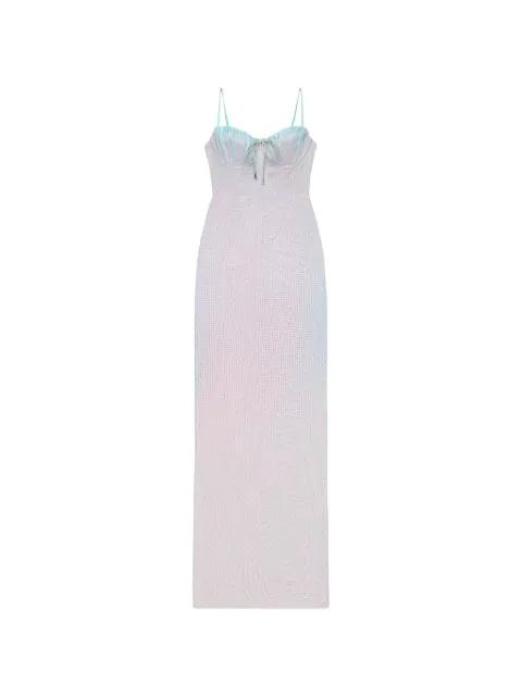 crystal-embellished maxi dress by AREA