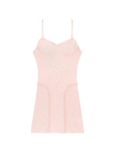 crystal-embellished mini dress by AREA