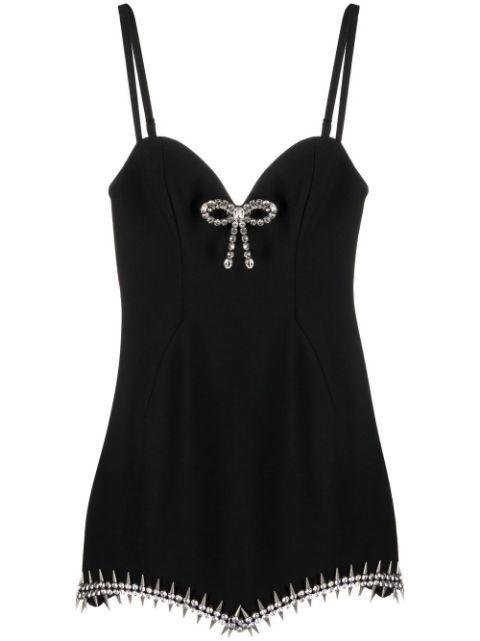 crystal-embellished mini dress by AREA