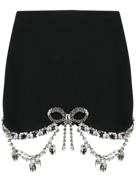 crystal-embellished mini skirt by AREA