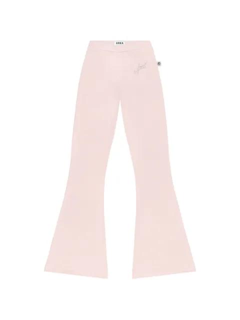 crystal-embellished track pants by AREA