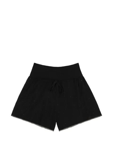 crystal embellishment shorts by AREA