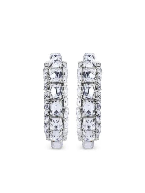 crystal hoops earrings by AREA