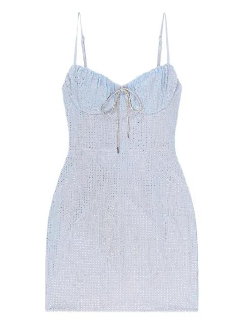 crystal hotfix mini dress by AREA