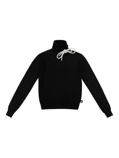 crystal-knot turtleneck sweater by AREA