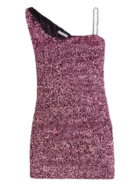 crystal-strap sequin mini dress by AREA