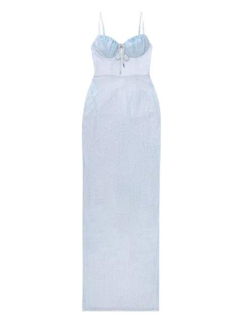 hotfix-embellishment maxi dress by AREA