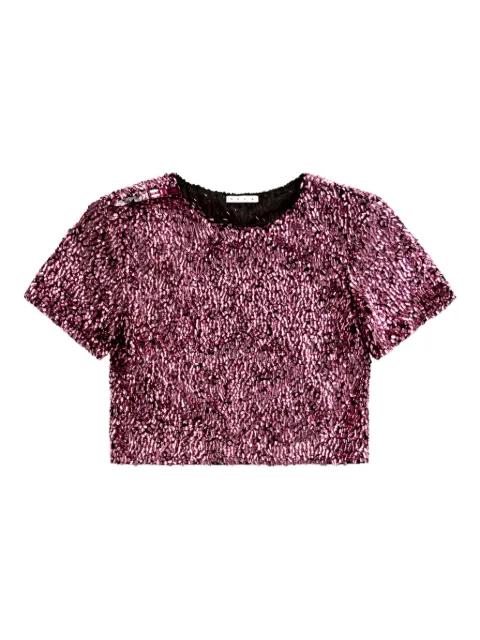 sequin top by AREA