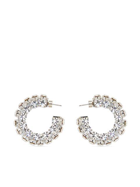 small crystal hoop earrings by AREA