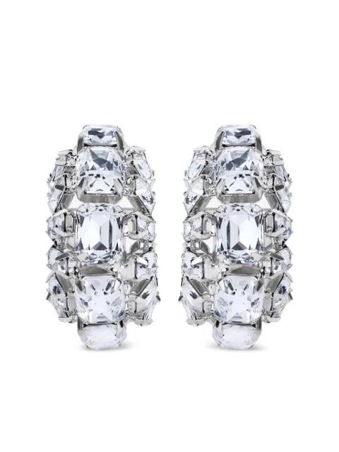 small crystal hoops earrings by AREA