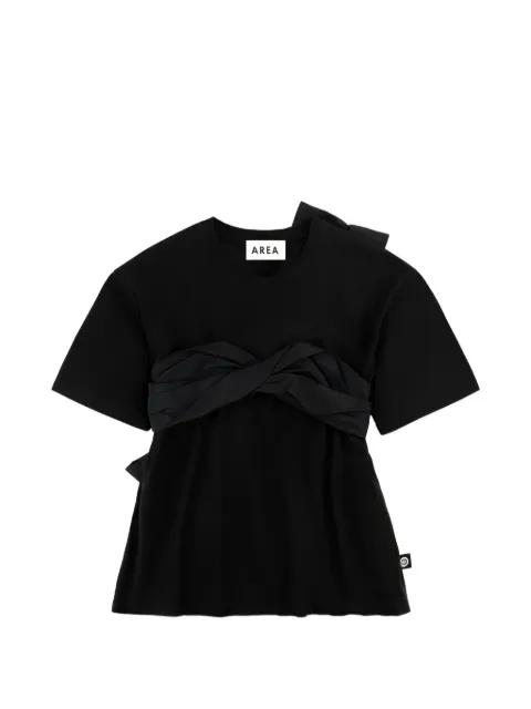 taffeta-knot T-shirt by AREA