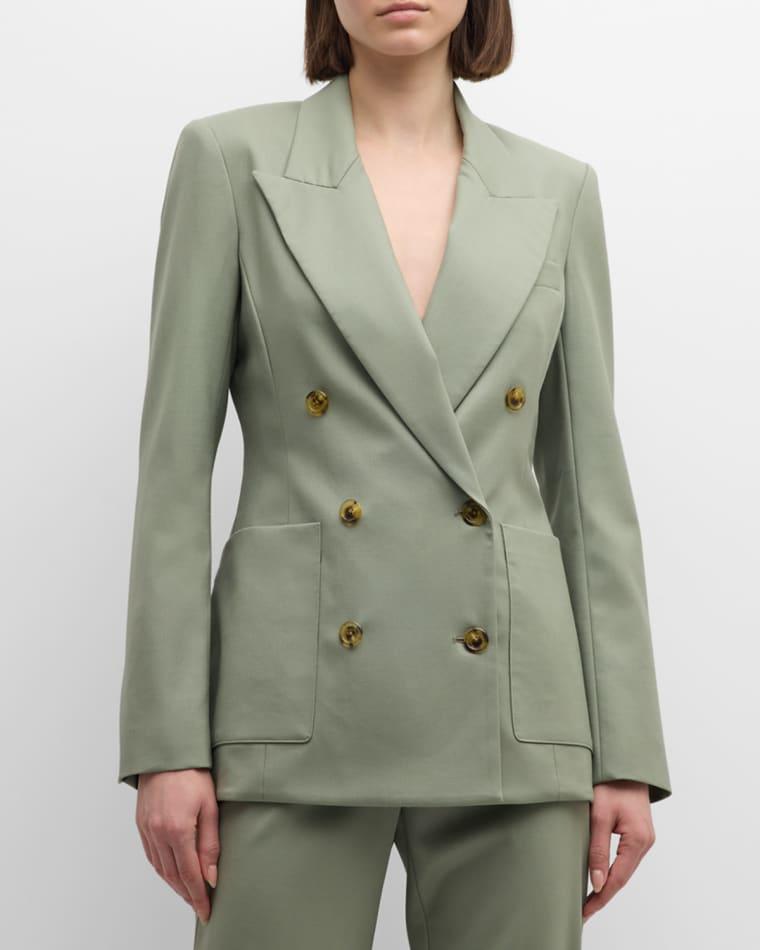 Chelsea Double-Breasted Seasonless Wool Blazer by ARGENT
