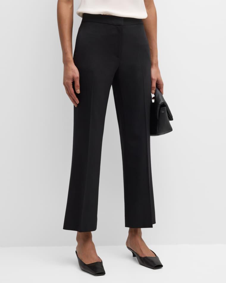 Cropped Kick-Flare Seasonless Wool Trousers by ARGENT