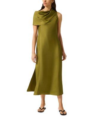 Silk Funnel Neck Dress by ARGENT
