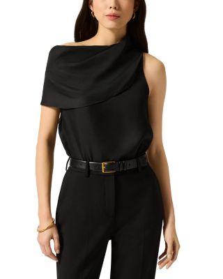 Silk Funnel Neck Top by ARGENT