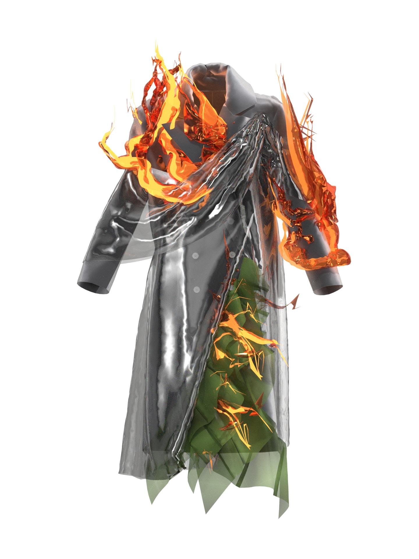 Coat on fire by ARGONAUTS STUDIO