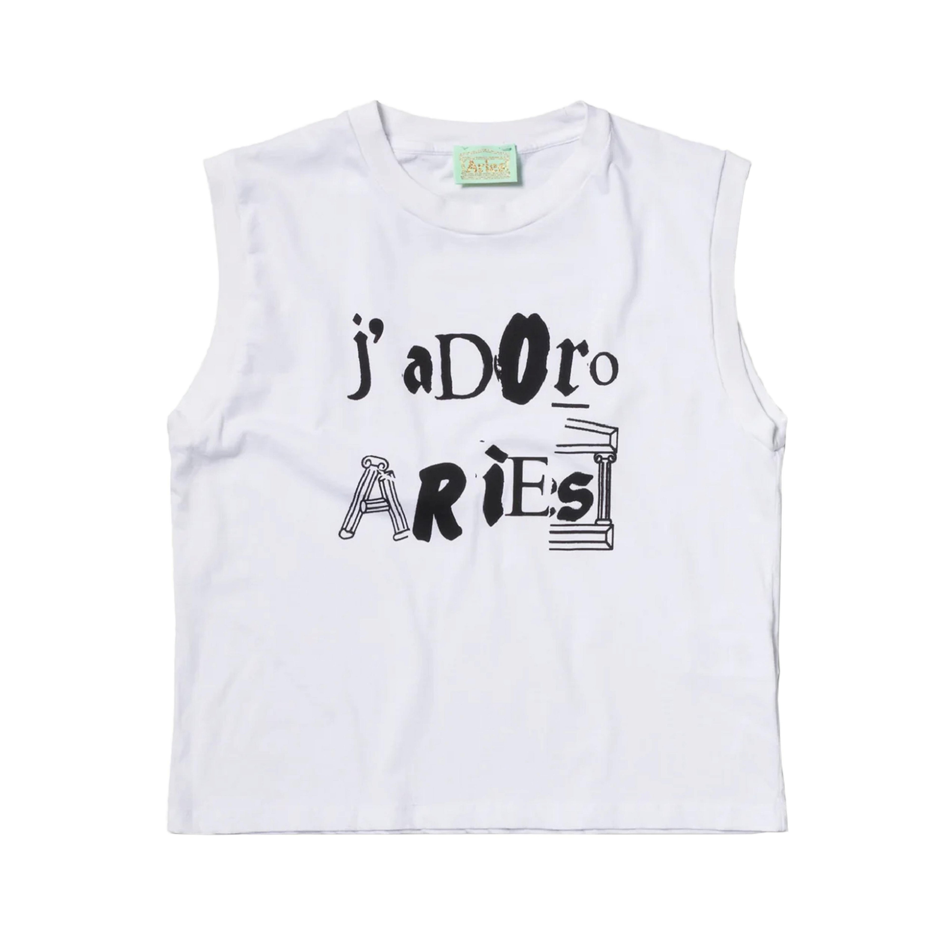 ARIES - J'adoro Aries Ransom Shrunken Vest - (White) by ARIES