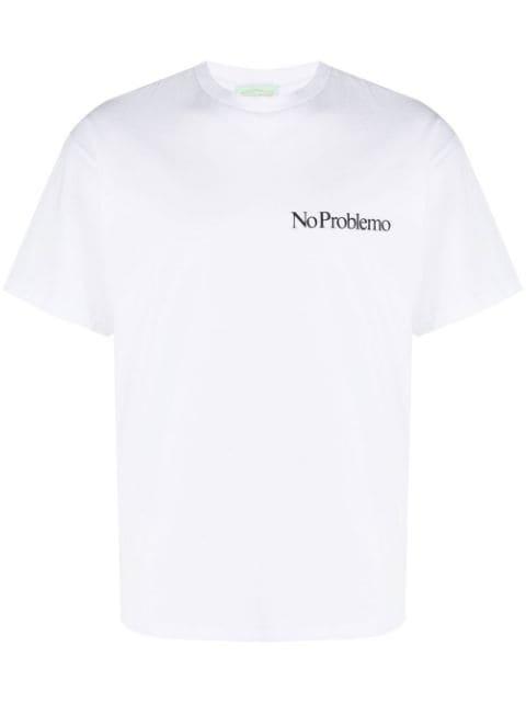 No Problemo print cotton T-shirt by ARIES
