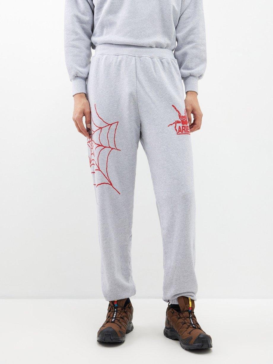 Silas Spider cotton-jersey track pants by ARIES