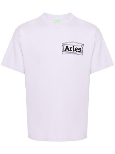 Temple logo-print T-shirt by ARIES
