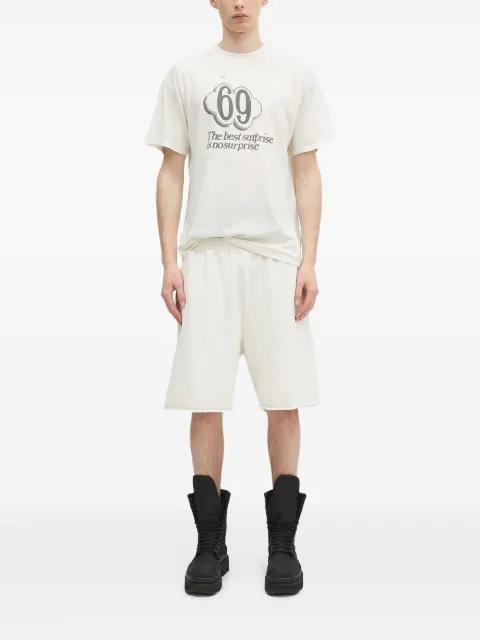 distressed print T-shirt by ARIES