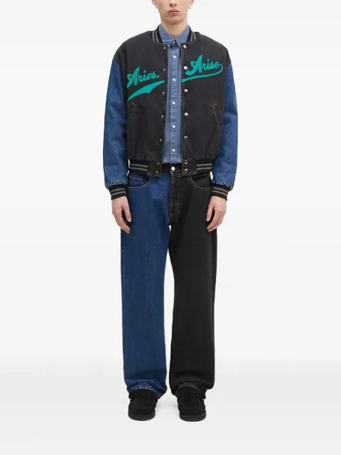 embroidered-logo jeans by ARIES