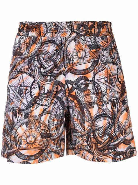 graphic-print swim shorts by ARIES