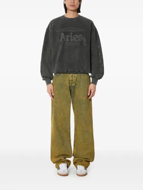 logo-embellished crew-neck sweatshirt by ARIES