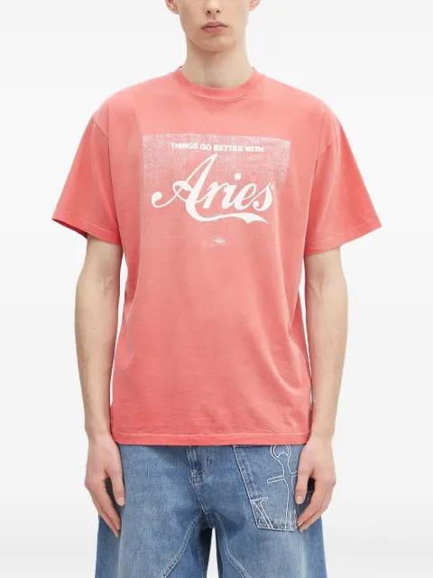 logo-print T-shirt by ARIES