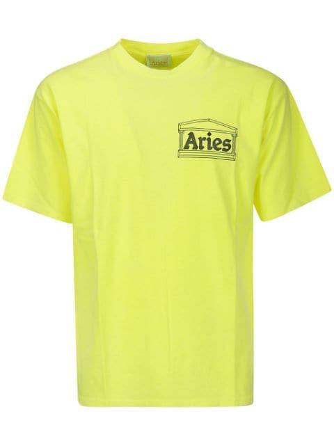 logo-print cotton T-shirt by ARIES