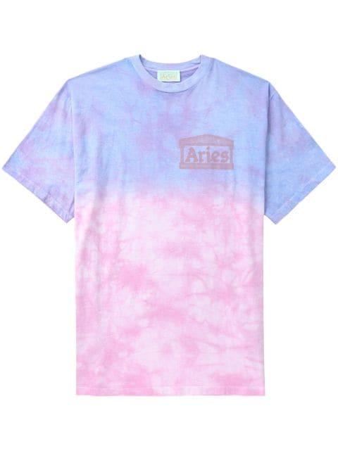 logo-print tie-dye T-shirt by ARIES