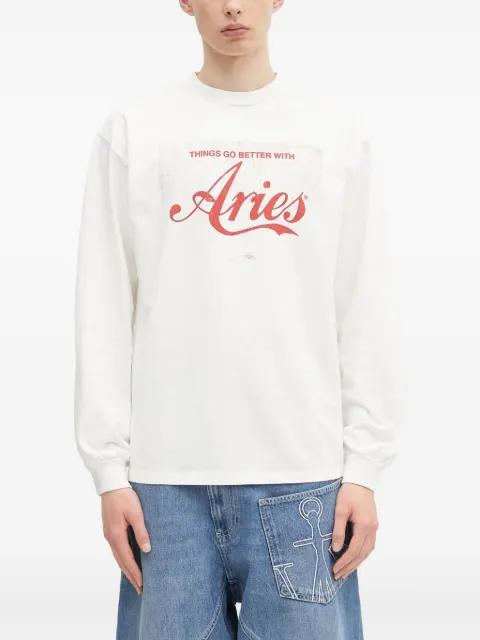 long-sleeve logo-print sweatshirt by ARIES