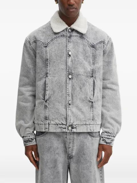 sherpa-collar denim jacket by ARIES