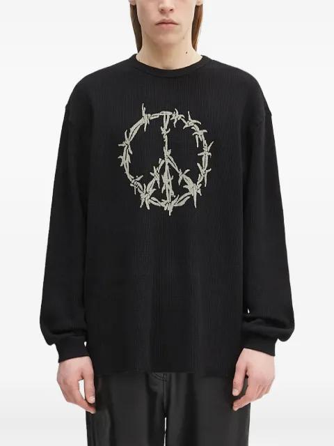 waffle-knit long-sleeve t-shirt by ARIES