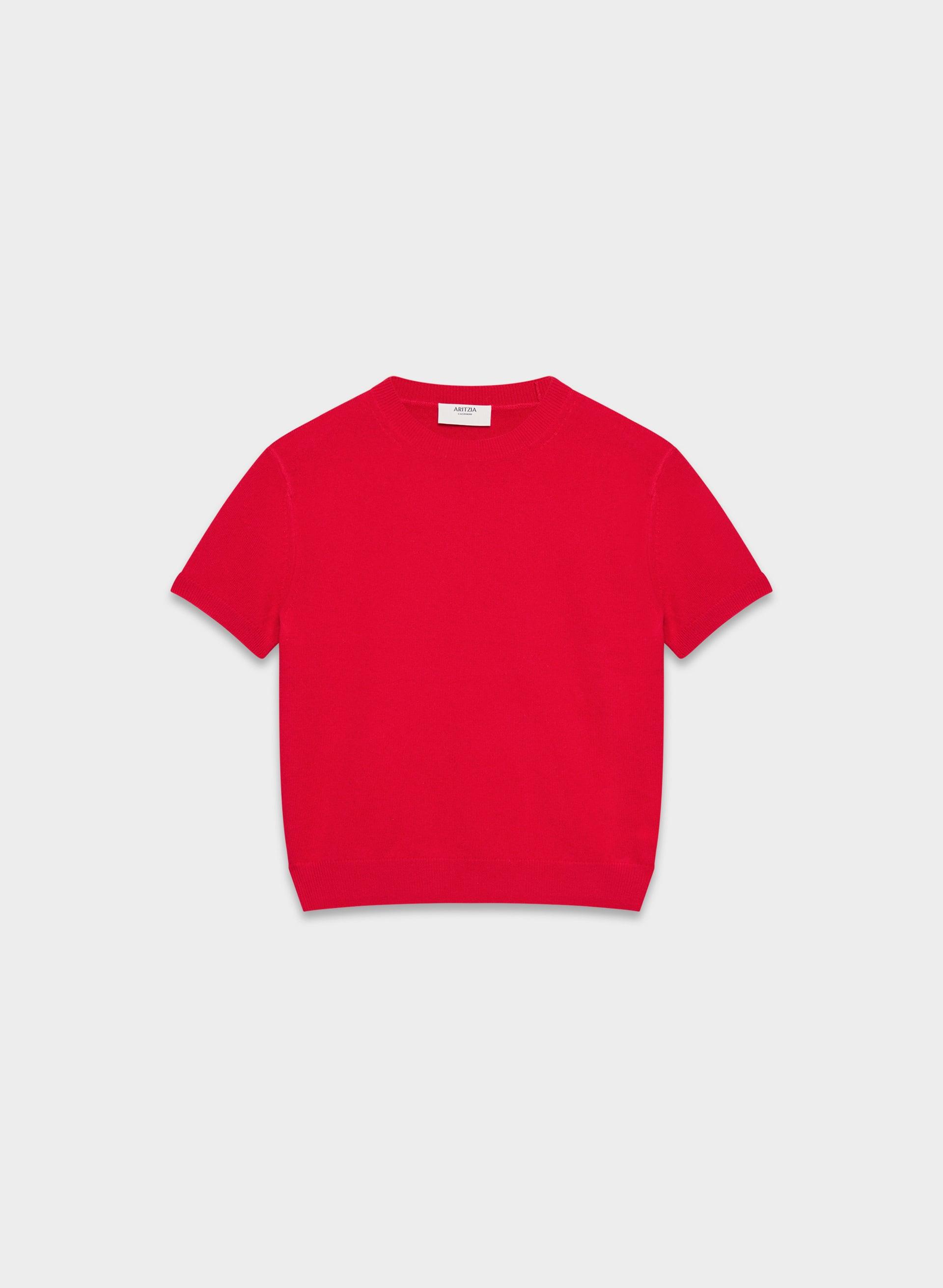 BARE CASHMERE BLOOR SHORTSLEEVE SWEATER by ARITZIA