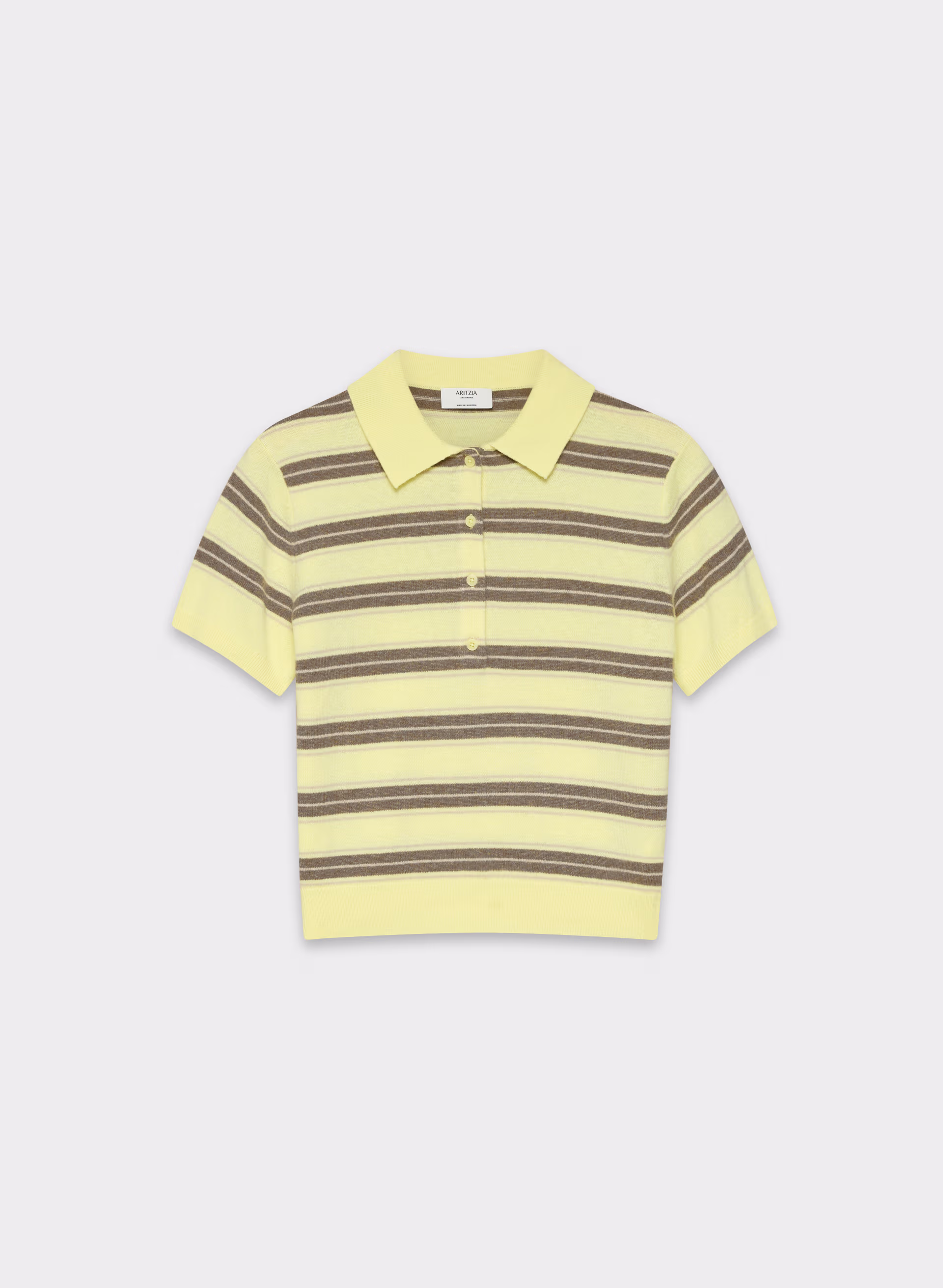 BARE CASHMERE CELLINI POLO SWEATER by ARITZIA