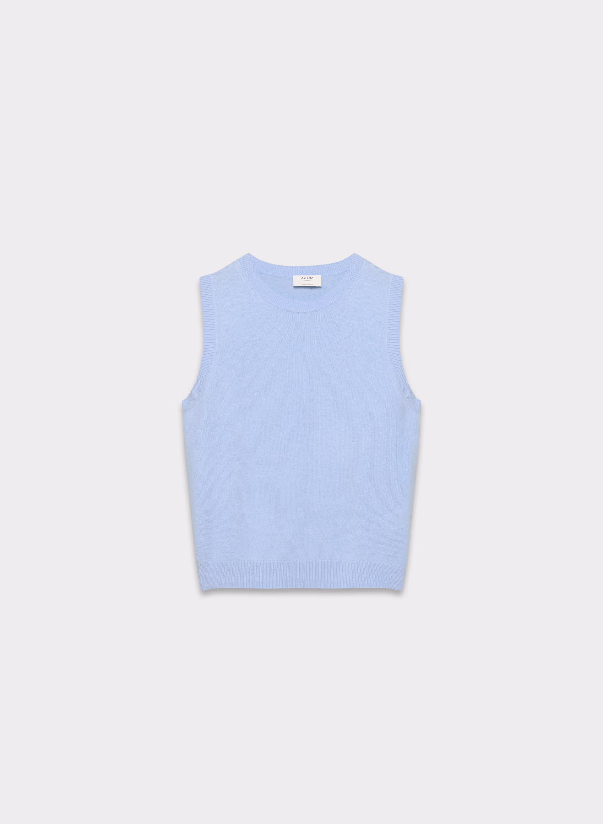 BARE CASHMERE MONOGRAM SWEATER VEST by ARITZIA