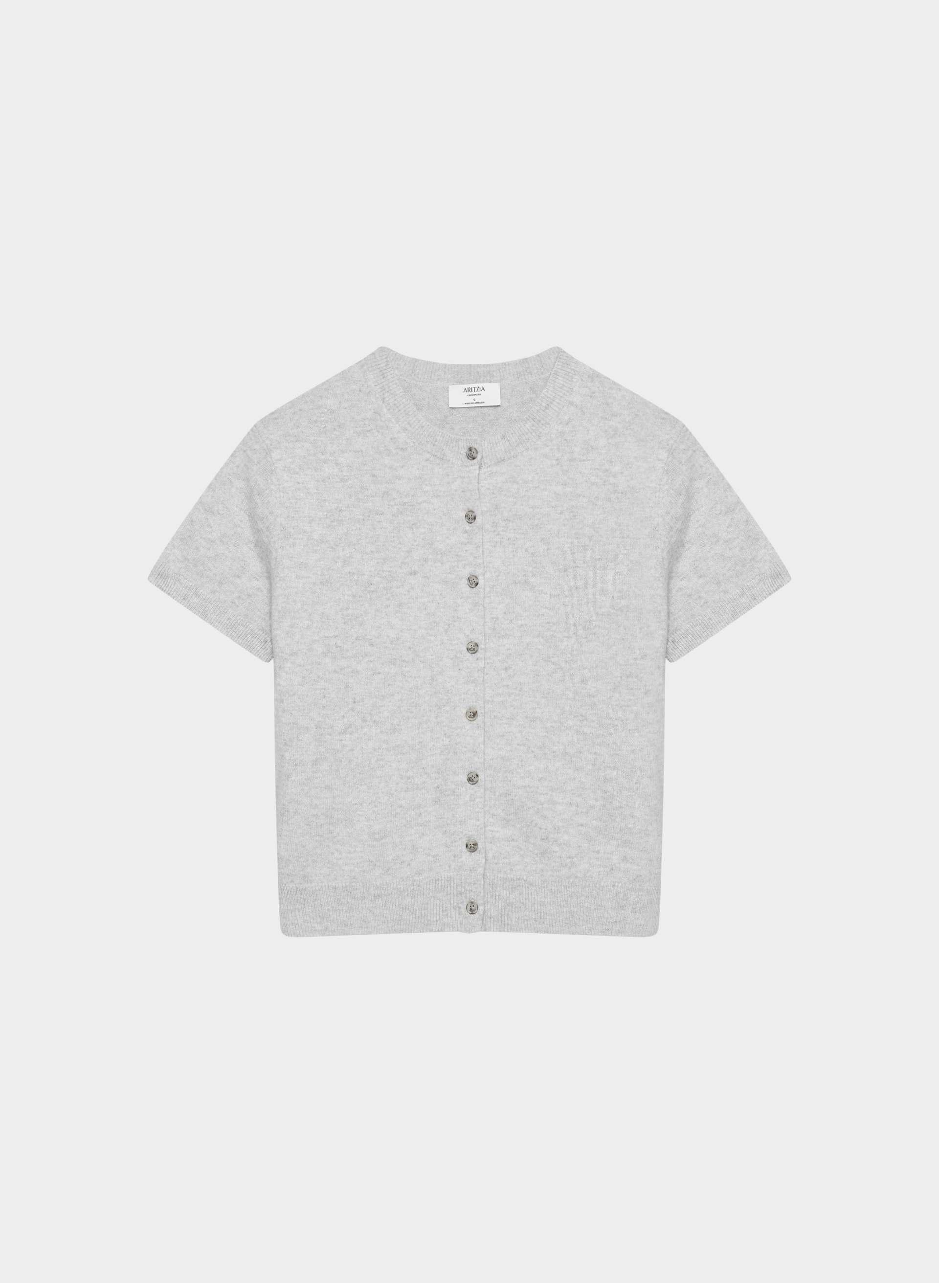 BARE CASHMERE NOTEWORTHY SHORTSLEEVE CARDIGAN by ARITZIA